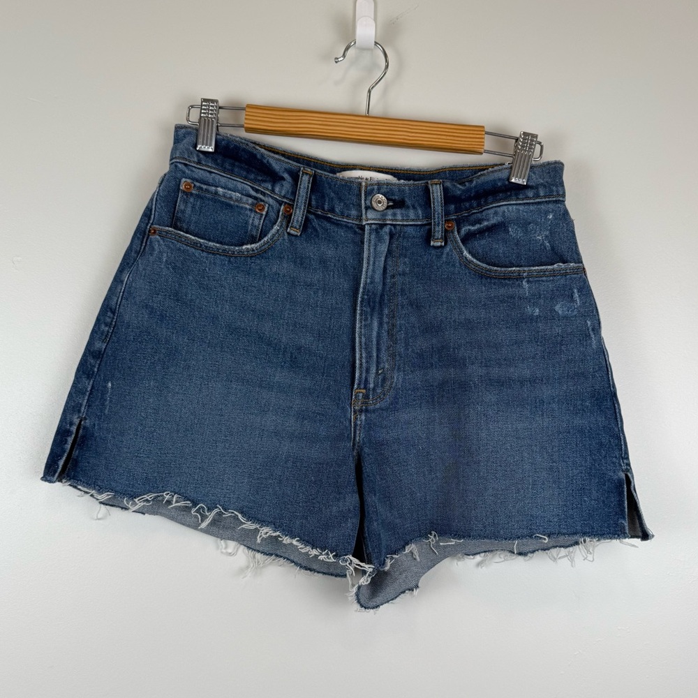 Abercrombie & Fitch Dark Blue Denim Shorts